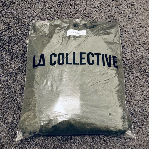 LA Collective Cropped Sweater (Olive Green) - Picture 6 of 6